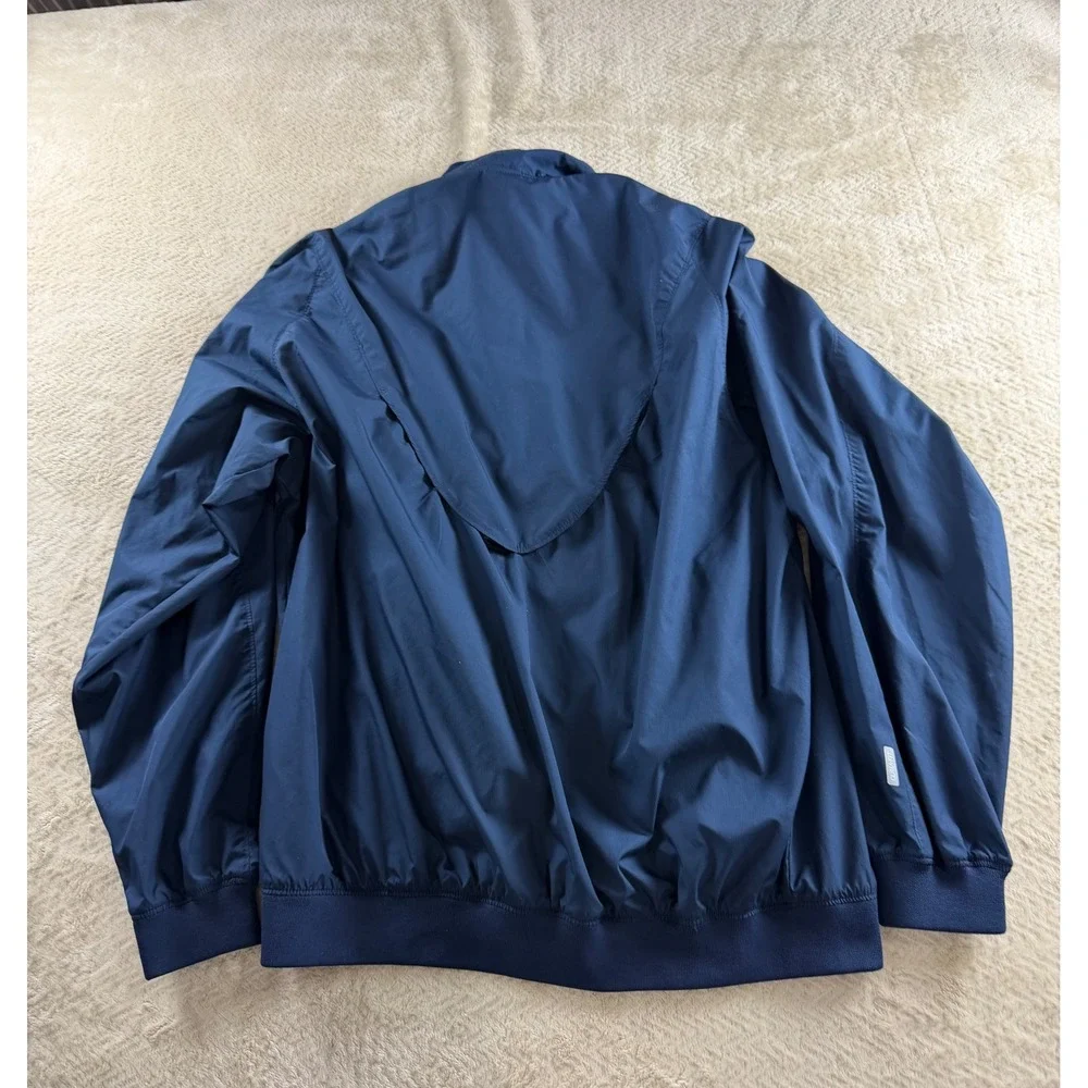 Nike Team UVA Virginia Cavaliers Clima-FIT Windbreaker Jacket Navy Orange Mens M